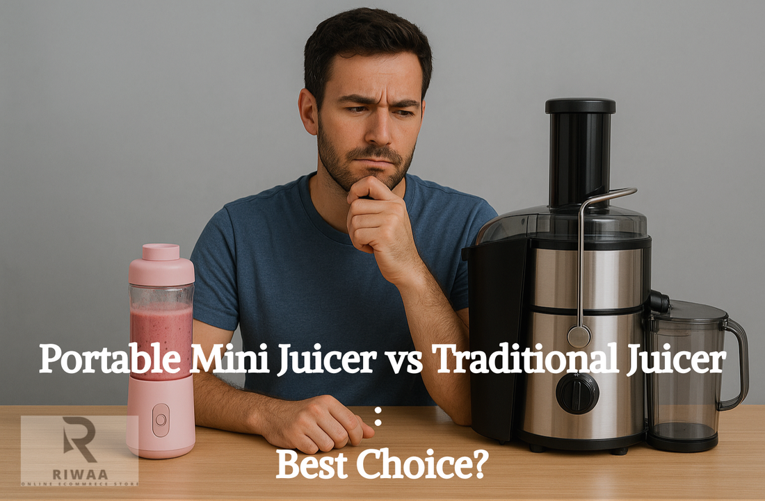 Portable Mini Juicer vs Traditional Juicer - Riwaa mart