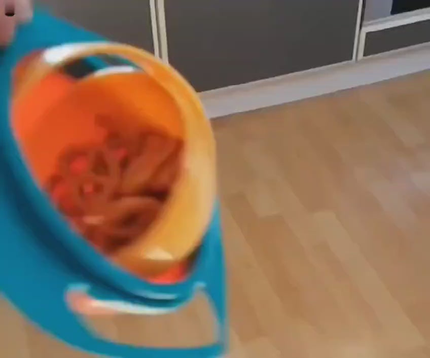 360° Spill-Proof Gyro Bowl for Kids – Rotating Baby Feeding Bowl with Anti-Spill Design (Random Color)