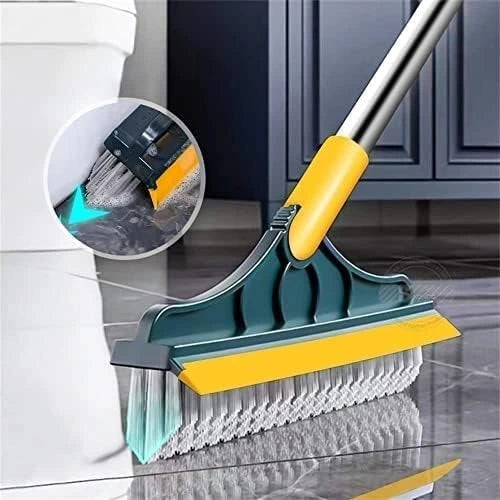 2-in-1 Floor & Tile Cleaning Brush with 120° Rotating Head - Ideal for Tiles, Bathrooms & Windows