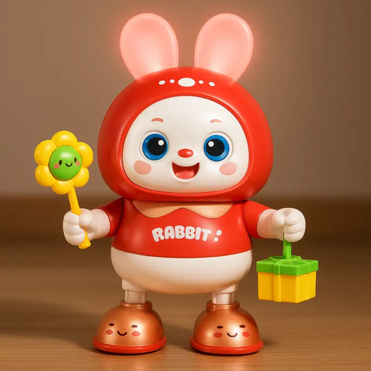 Children Cute Rabbit Toy – Music, Light & Walking Action