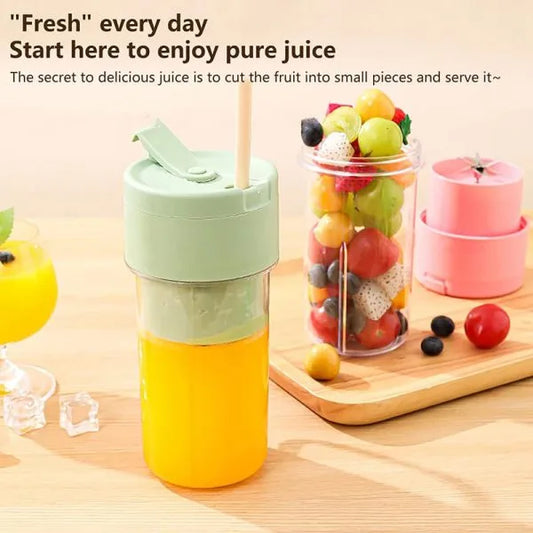 Mason Portable Mini Juicer Blender with Straw Cup – Fresh Juicing Anywhere, Anytime