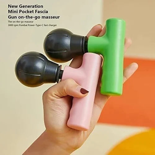 Blueide Mini Massage Gun – Rechargeable Deep Tissue Fascial Massager for Muscle Pain Relief & Recovery