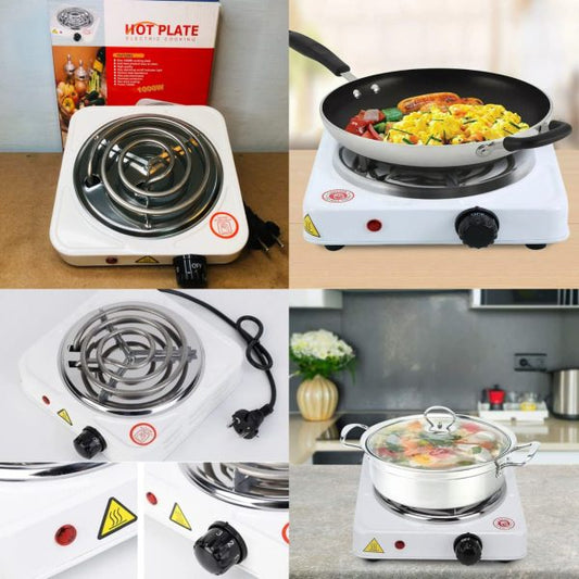 Electric Stove for Cooking – Fast-Heating Hot Plate (2 Mins) – Easy to Clean Metal Body – Portable Kitchen Burner