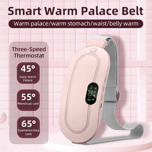 Portable Menstrual Heating Pad Belt – Electric Cramp Relief with 3 Heat Levels & Massage Modes for Women & Girls