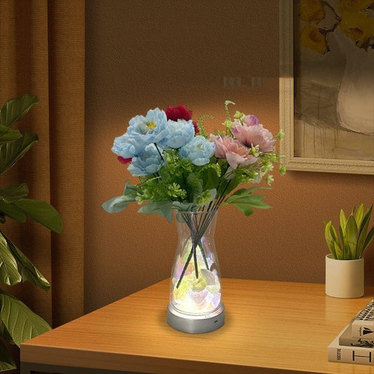 Magic Color Rotating LED Vase Lamp