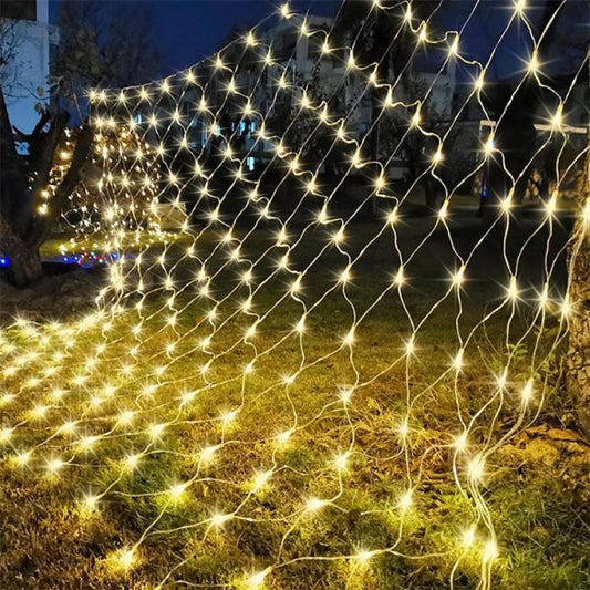 1.5×1.5M Waterproof Net Mesh Fairy Lights – Outdoor & Indoor Decoration Lights