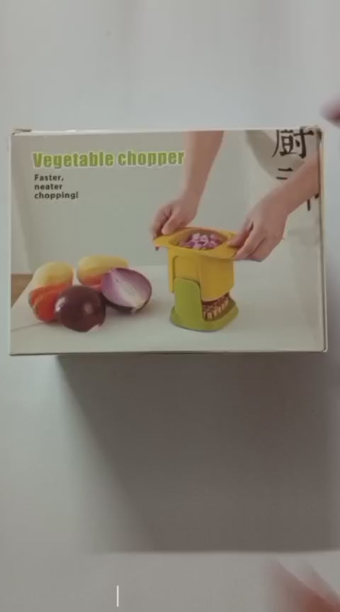 Multi-Function Handheld Chopper – Quick Dicing, Slicing & Slitting Tool for Easy Food Prep