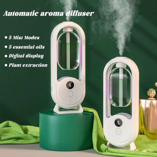 Rechargeable 5-Mode Aromatic Diffuser – 50ml Essential Oil Air Freshener for Bedroom, Living Room & Bathroom